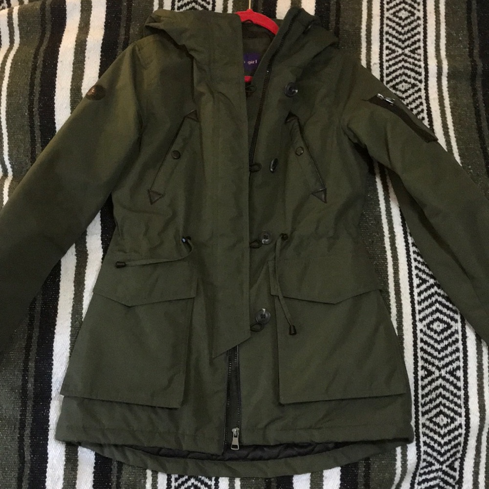 olive green madden girl winter jacket